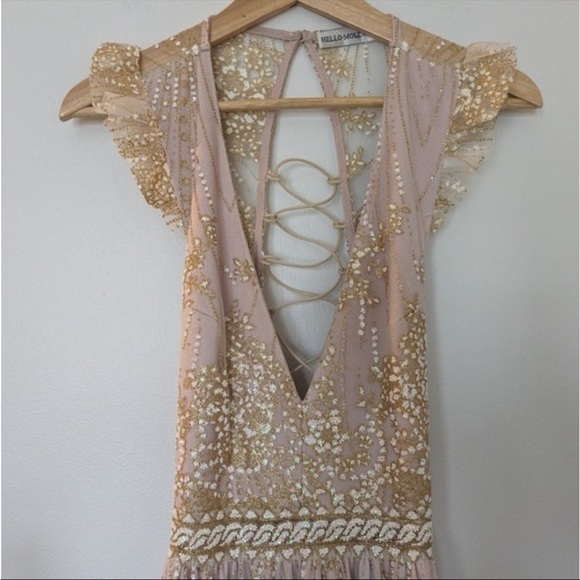 Hello Molly Gold on the Ceiling Sparkle Dress - Picture 5 of 11